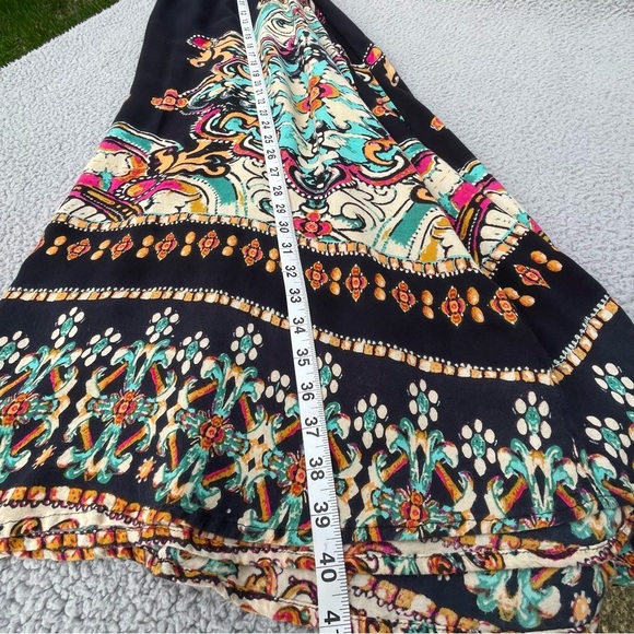 Earthbound Trading Co Skirt Womens M‎ Black Maxi Paisley Boho Flowy Gypsy Hippie - Picture 12 of 15